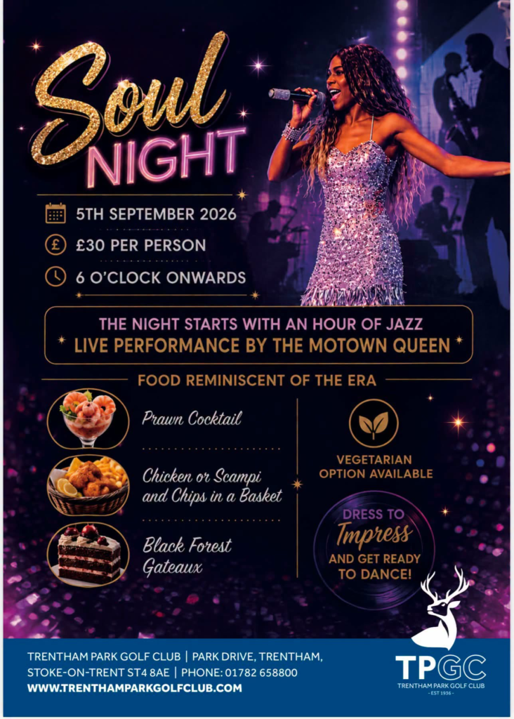 Soul Night – 5 Sep 26 – Trentham Park Golf Club