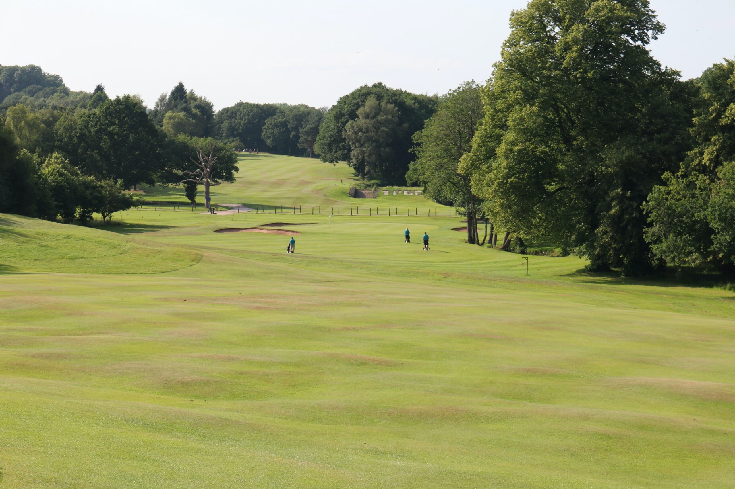 The eighteenth hole at Trentham Park Golf Club