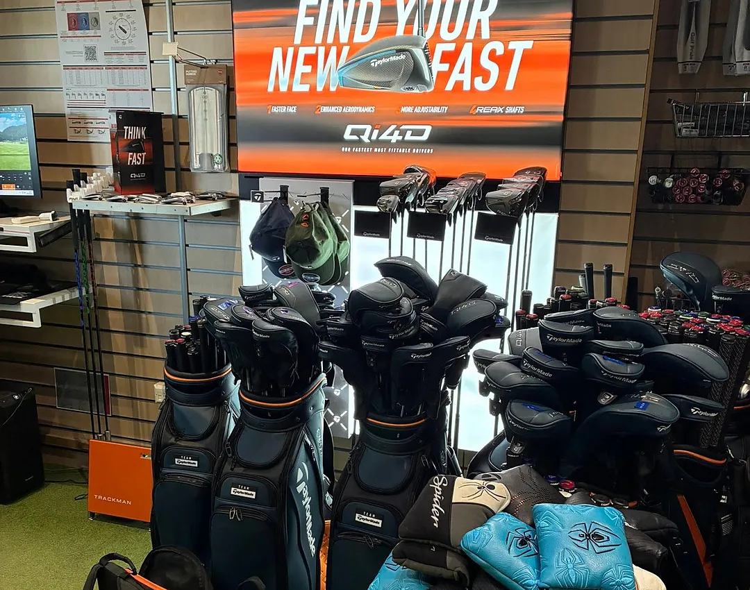 Golf trolleys and technology available from the Trentham Park Pro Shop