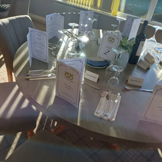 Main private function room prepared for an event