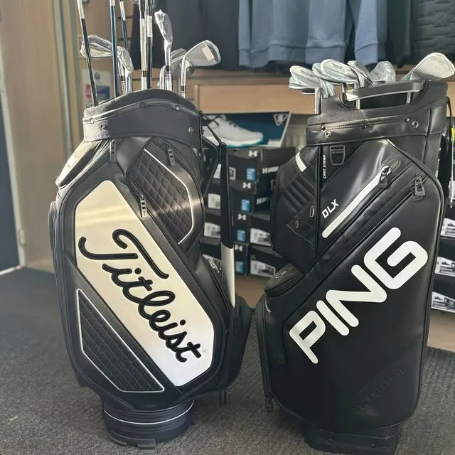 Golf bags available from the Trentham Park Pro Shop